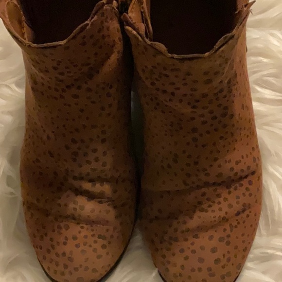Brown Leopard Print Ankle Boots - Picture 3 of 6